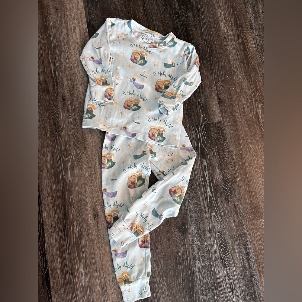 Children's Nativity Print Pajama Set by Holy Pals